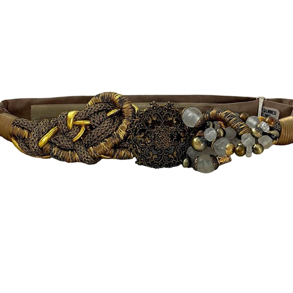 Amazing Vintage Carolyn Tanner Designs Belt, Bronze/Gold Tones